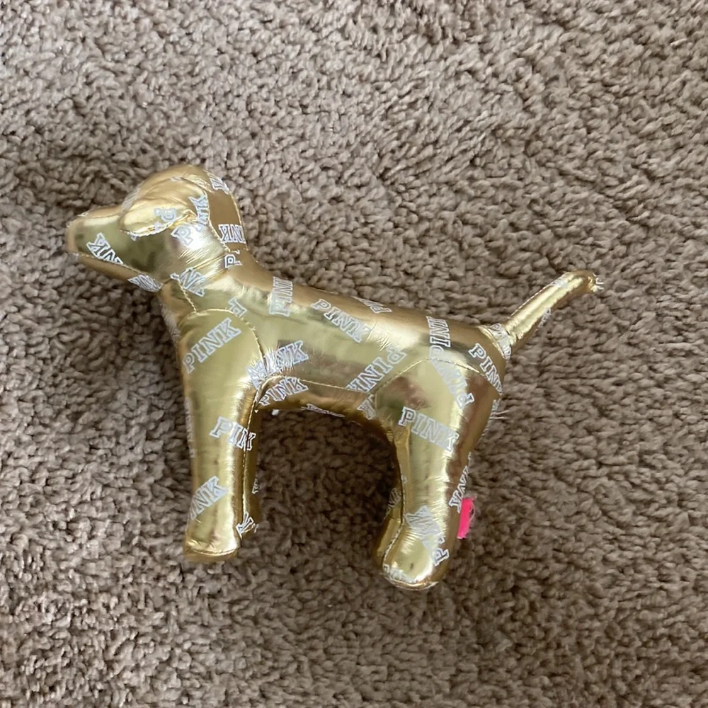 Victorias Secret Gold Pink Dog EUC - Picture 2 of 5